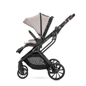 Детска количка GLORY 2в1 BEIGE + АДАПТОРИ с кош за новоро