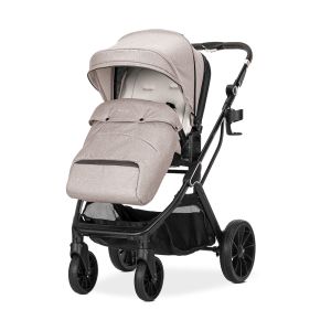 Детска количка GLORY 2в1 BEIGE + АДАПТОРИ с кош за новоро