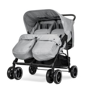 Детска количка за близнаци TWIN GREY + ЧАНТА