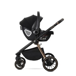 Детска количка 3в1 с кош за новородено BIANCA , BLACK
