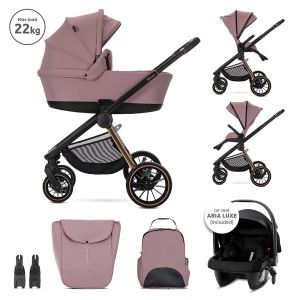 Детска количка 3в1 с кош за новородено BIANCA , PINK