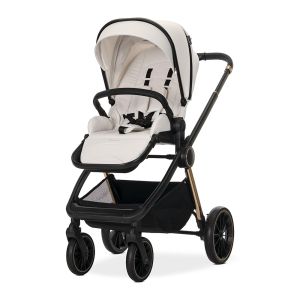 Детска количка 3в1 с кош за новородено BIANCA , BEIGE LATTE