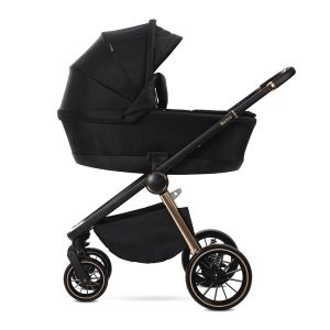 Детска количка 3в1 с кош за новородено BIANCA , BLACK
