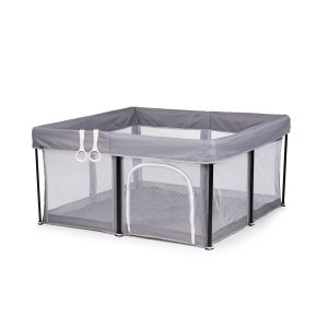 CHIPOLINO - Сгъваема кошара за игра VIBE 120/120см , СИВА