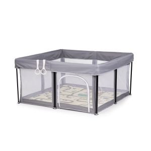 CHIPOLINO - Сгъваема кошара за игра VIBE 120/120см , СИВА