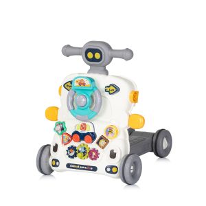 CHIPOLINO - МУЗИКАЛНА ИГРАЧКА НА КОЛЕЛА MУЛТИ , СИВА