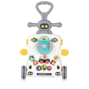 CHIPOLINO - МУЗИКАЛНА ИГРАЧКА НА КОЛЕЛА MУЛТИ , СИВА