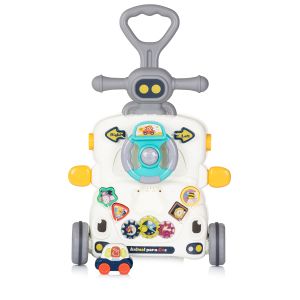 CHIPOLINO - МУЗИКАЛНА ИГРАЧКА НА КОЛЕЛА MУЛТИ , СИВА