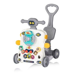 CHIPOLINO - МУЗИКАЛНА ИГРАЧКА НА КОЛЕЛА MУЛТИ , СИВА