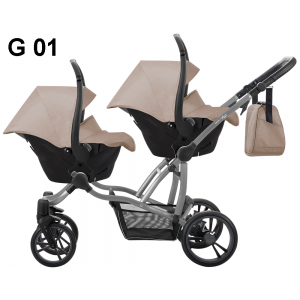 Бебешка количка за близнаци 2в1, Bebetto 42 , G 01