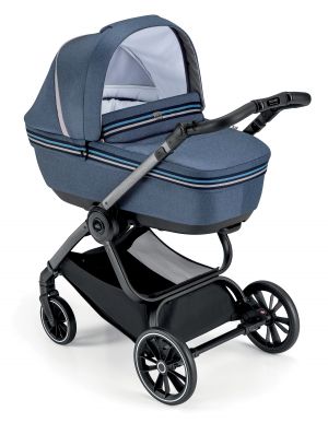 CAM "Solo per Te" - TECHNO MILANO 552 Blue Stripes DELUXE COLLECTION 2022, Комбинирана бебешка количка 3 в 1