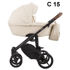 Bebetto LUCA PRO - Еко кожа , C 15 , Комбинирана бебешка количка 2 в 1