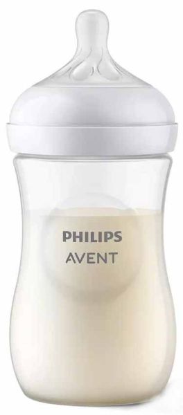 Комплект за новородено Philips AVENT SCD837/12 с 3 шишета за хранене Natural Response с биберони без протичане и четка за почистване